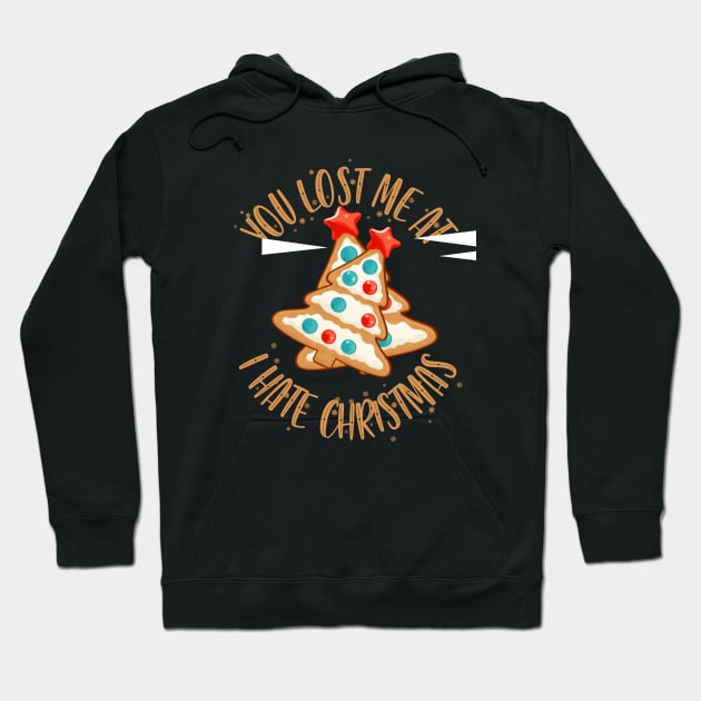 Funny christmas tree cake Hoodie by Dots & Patterns